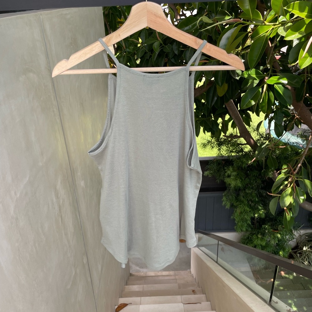 ๐ splendid high neck tank in sage - Picture 5 of 11